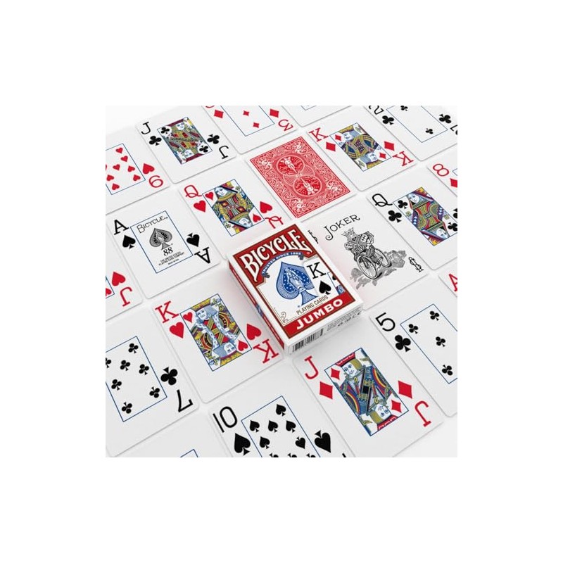 Bicycle Jumbo Index Playing Cards , 2 Pack Large Print