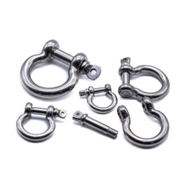 Bow Shackle Rigging Marine Stainless Steel 316 A4 Shackles 4mm 5mm 6mm 8mm 10mm (2, 10mm)
