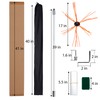 Domenow 41 Feet Chimney Sweep Kit, Chimney Brush, Chimney Cleaner,