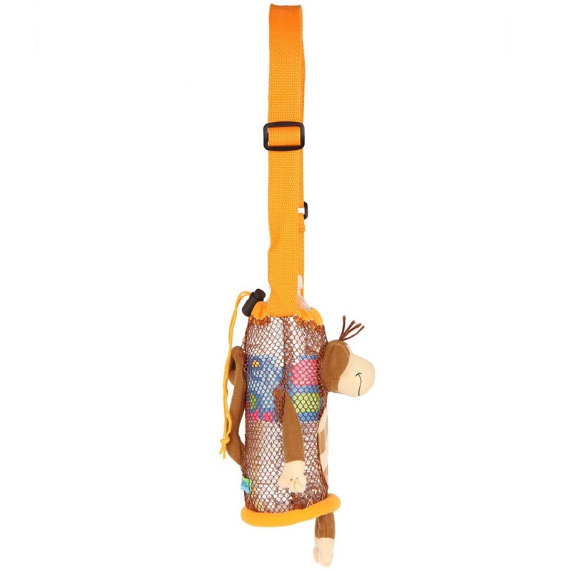 Stephen Joseph SJ670199 Children's Monkey Bottle Holder, Polyester, Brown