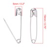 COMOK 19mm(0.75in) Safety Pins,1000 Count, Rust Resistant Nickel Plated Steel