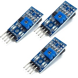 AZDelivery 3 x TRCT5000 IR Infrared Lines Follower Obstacle Avoidance Module Compatible with Arduino and Raspberry Pi