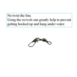Hao Pro Fishing Rolling Snap Swivels 39mm Length 22lb Barrel Column Bearing with Solid Welding Spin Freely No Twist Rust 7 for Saltwater Wash Oil with Pin Stainless Steel Black 70pcs