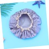 Baluue 1pc Double-layer Hair Shower Cap for Home and Salon