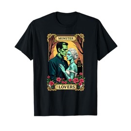 Tarot Card Frankenstein and Bride The Lovers T-Shirt