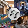 SHATCHI 16Pcs Giant Black Gutter Hooks for Outdoor Hanging Christmas
