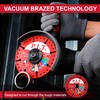 P.I.T. 3-Pack 4-1/2" Vacuum Brazed Diamond Cutting Disc, 7/8" Arbor