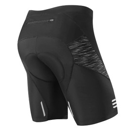 Nooyme cycling shorts, men's cycling shorts, men's padded cycling shorts with seat padding, 4D quick-drying elastic cycling shorts made of polyamide and spandex, breathable cycling men’s shorts. - Galaxy, size: xxl