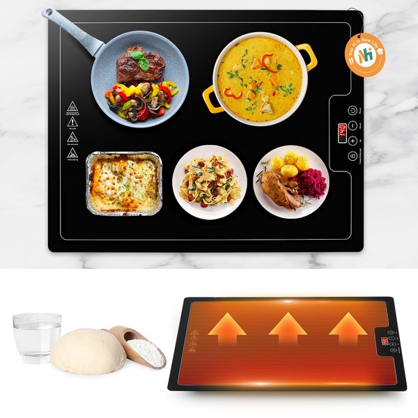 Newhai 104℉-284℉ Electric Warming Tray Temperature Adjustable Food Warming Mat
