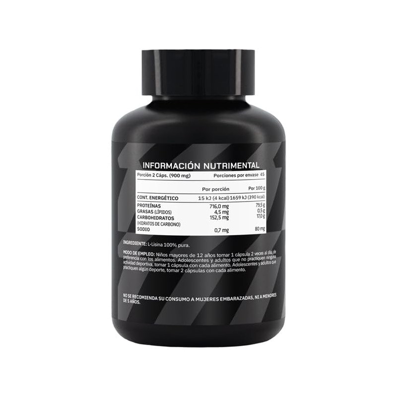 PROWINNER | L-Lisina, Suplemento Alimenticio, L-Lisina 100% Pura, 90 Cápsulas