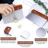 DAWRIS Premium Dough Card Dough Scraper Made of Stainless Steel
