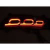 LED Rear Bumper Reflective Fog Brake Turn Indicator Black Left