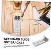 SEWACC 10pcs Support Brackets for Cabinet Rail Holder Shaped Design