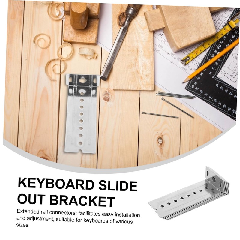 SEWACC 10pcs Support Brackets for Cabinet Rail Holder Shaped Design
