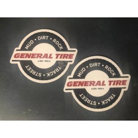 General Tire GT GENERAL TIRE DECALS STICKERS offroad racing ultra4 norra overland 2PC SET