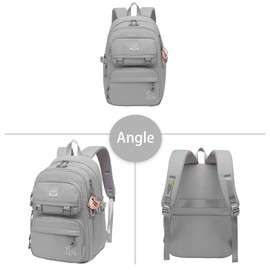 BASICPOWER School Backpack for Girls Boys, Laptop Backpack Middle High School Student Bookbag for Teens