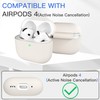 Veirrw for AirPods 4th Case Cover, Soft Skin Silicone Full