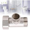 Bidet T Adapter, 3-Way Toilet Faucet Splitter with Leak-Proof Gasket