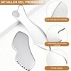 Kit de 4 Gua Sha Facial de Acero Inoxidable Con