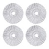 4 Pack Microfiber Spin Mop Replacement Head，Round Shape Standard Size
