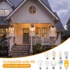 FNYUSLET 15'' Oil Rubbed Bronze Motion Sensor Outdoor Front Porch