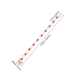 Gatuida Knitting Row Counter Chains with Agate Bead Number Charms and Enamel Butterfly Pendant Metal Stitch Markers for Sweaters Scarves and Hats Durable Crochet Row Markers