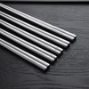 IQCWOOD Metal Chopsticks, Chopsticks Reusable Dishwasher Safe, 5 Pairs Classic