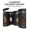Veken 38oz Large Coffee Canister with Window, Airtight Stainless Steel,