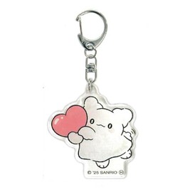 K Company Hanamaru Ghost Acrylic Key Chain Heart HO-AK-HT H 2.2 x W 2.1 x D 0.1 inches (5.6 x 5.3 x 0.3 cm)