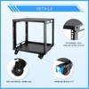 JIZEUO 9U Open Frame Server Rack with Wheels Free Standing