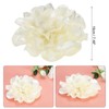 PATIKIL Flower Brooch Pin 5.31 Inch Satin Fabric Rose Camellia