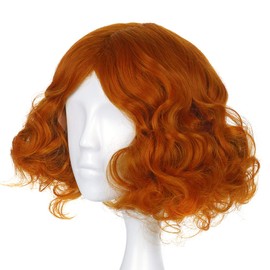Crazy Hatter Curly Wig for Alice in Wonderland Fans | Mad Hatter Wig | Orange