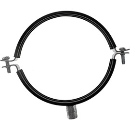Vent Systems Diameter 125 mm, 2 pieces pipe clamp for all types of ventilation, round straight channels connect to wall or ceiling. With rubber for noise cancellation