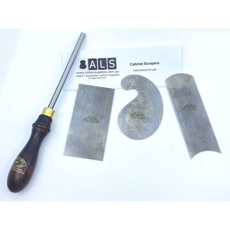ALS Cabinet Scrapers & Burnisher Set of 4 with Instructions