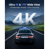 CIEVIE Dash Cam Front 4K-1.5" IPS Display+5GHz WiFi+64G Card, 360°