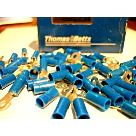 Sta-Kon Thomas & Betts Vinyl Ring Terminals #6 (14-18ga) 14RB-6 STA-KON USA Made Box 100