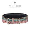Michur Stardust Leather Dog Collar, Leather Dog Collar, Star Pattern,