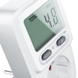 CSL Energy Cost Meter Power Cost Meter Power Consumption Meter Standby Consumption Measurement from 0.2 W Effective Cost Monitoring 3680 W Integrated Increased Touch Protection