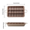 Brownie Pan, Non-Stick Brownie Baking Pan with Dividers, Brownie Cutter,Brownie