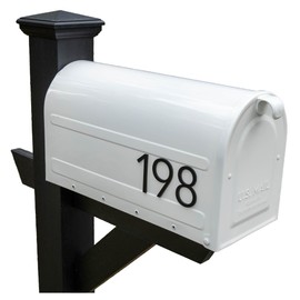 Discovered Designs – Premium Individual 3D Acrylic Mailbox Number - 2 in, 3 in, 4 in – Self Stick – Long Lasting – Weatherproof – Made in USA (Black)