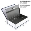 Tahoe trails Book Safe with Key Lock, Portable Metal Safe