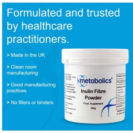 Inulin Fibre Powder- 150g Pot- from Chicory Root with No Added Ingredients Made in The UK