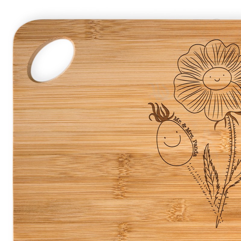 Mr. & Mrs. Panda Bamboo Chopping Board Flower Rose Hip