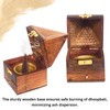 CUPMER Traditional- Handmade- Burner Wooden Incense Stick Holder Ash Catcher