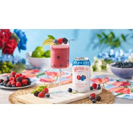 Waterloo Sparkling Fruit Flavored Water, Multi-Flavor Variety Pack | Zero Calorie | Zero Sugar | Zero Sodium | Zero Calories | Naturally flavored, 12 Fl Oz with Fitluv packaging (8 Flavor Variety, Pack of 24)