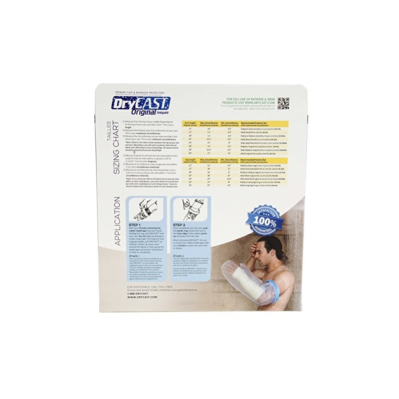 Drycast Waterproof Cast Covers DC-AFA (Adult Foot And Ankle)