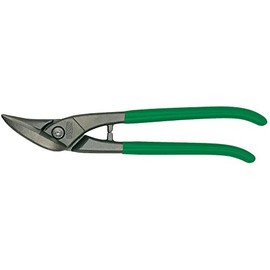 Bessey D116-280L Left Cutting Shape and Straight Cutting Snips, Blue/Grey