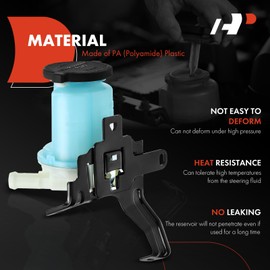 A-Premium Power Steering Reservoir/Tank with Cap & Bracket Compatible with Toyota Corolla 2003 2004 2005 2006 2007 2008