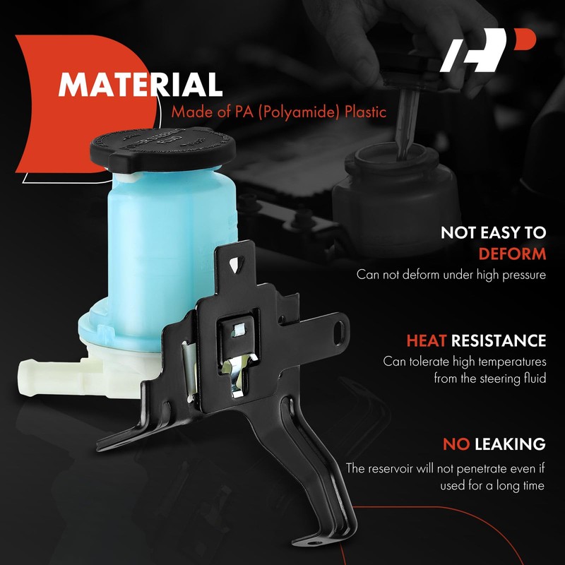 A-Premium Power Steering Reservoir/Tank with Cap & Bracket Compatible with