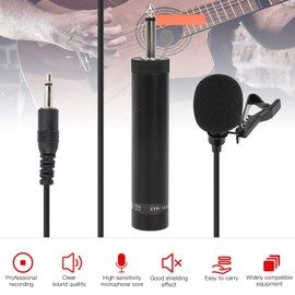 Walfront Lavalier Microphone Lapel Saxophone Wired Professional Microphone Saxophone Microphone Erhu Lavalier Musical Instrument Accessories (10M)